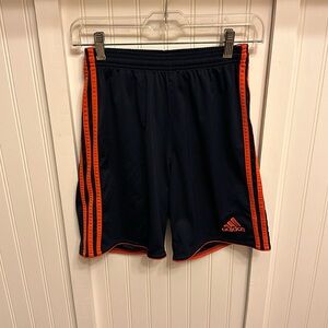 Adidas ClimaLite Navy/Orange Stripes Sports Short-Small